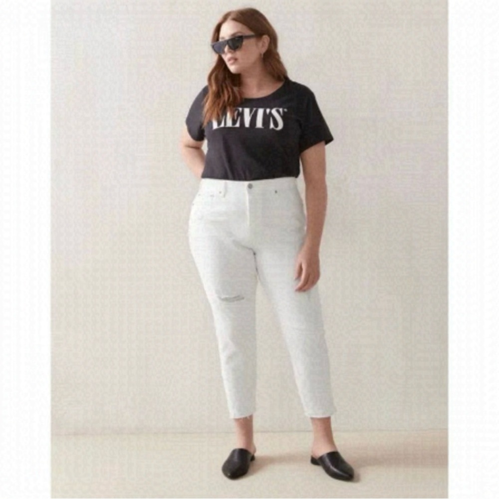 Levi’s Premium Women’s Plus Size Wedgie Skinny White Jeans